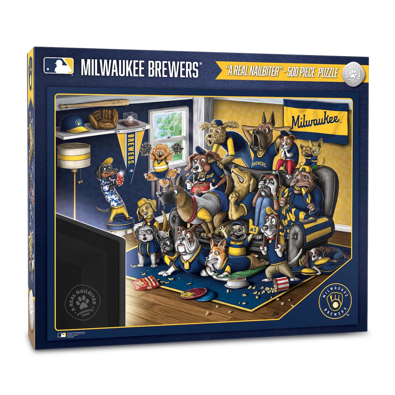 MLB Purebred Fans A Real Nailbiter 500 Piece Puzzle